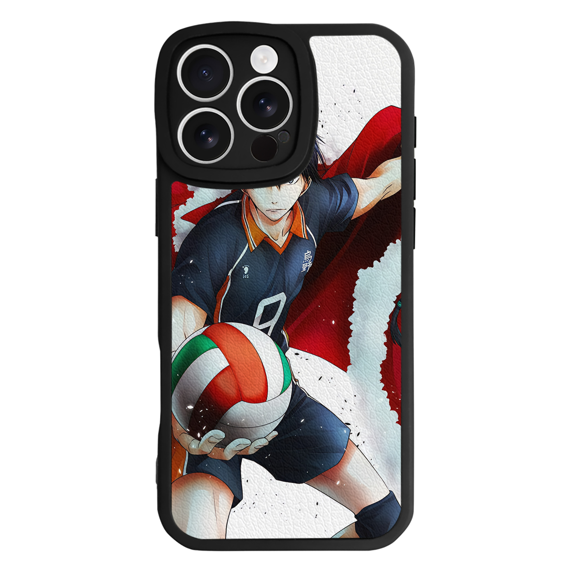 （画像用） ハイキュー!! Haikyu!! 【iPhone 16シリーズ対応】シリコンスマホケース（レザー調） 材質：シリコン